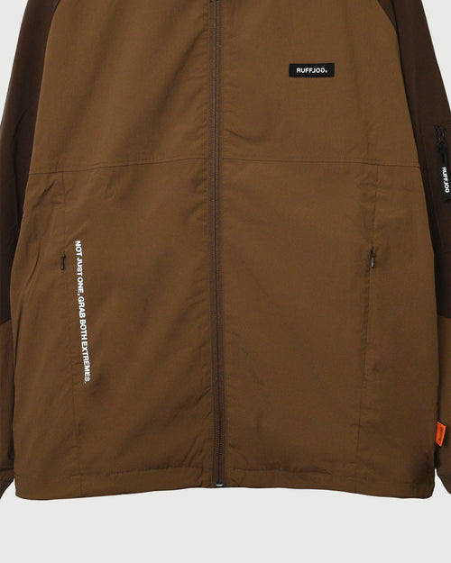 FLEECE LINING VERTICAL LOGO FULLZIP BLOUSON