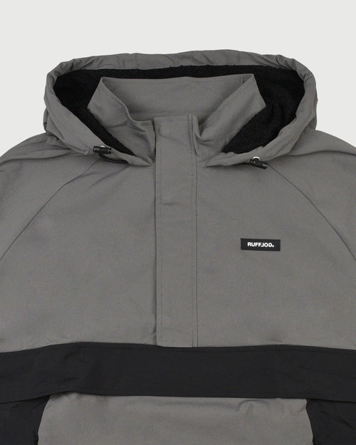 FLEECE LINING PADDED PULLOVER HOODIE