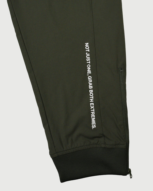 FLEECE LINING STRETCH TAPERED PANTS