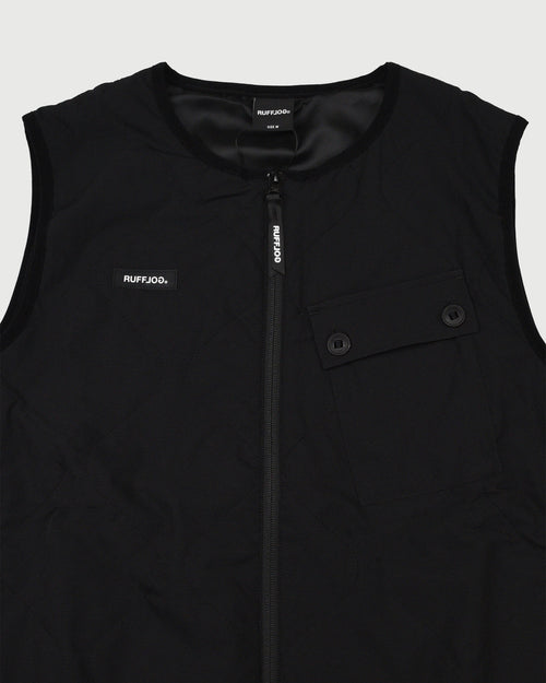 PADDED QUILTING CARGO VEST