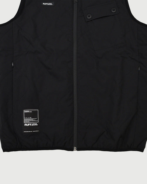 PADDED QUILTING CARGO VEST