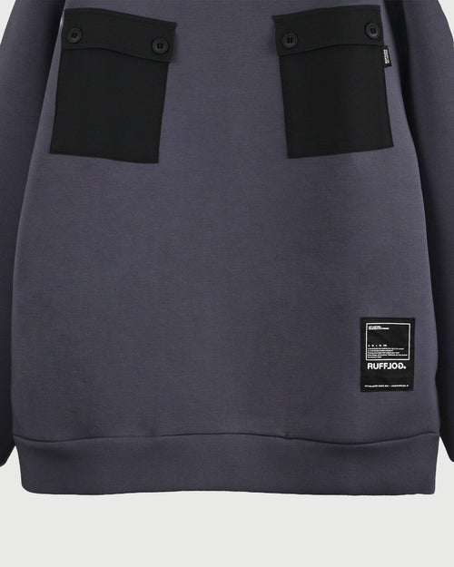 WARM UP POCKET OUT MOCKNECK SWEAT