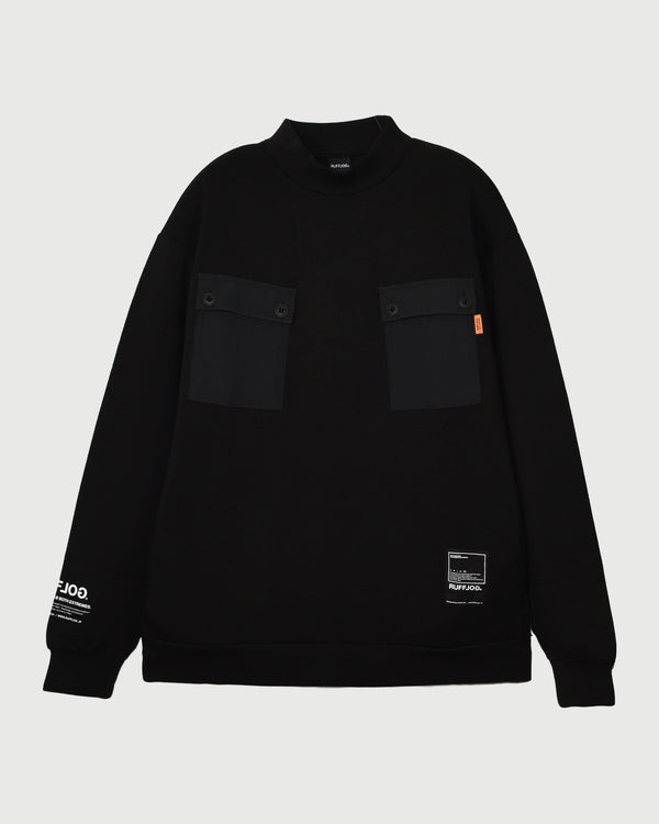 WARM UP POCKET OUT MOCKNECK SWEAT