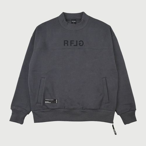 RFLG SIDE ZIP MOCK NECK SWEAT