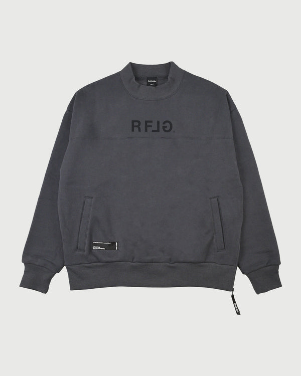 RFLG SIDE ZIP MOCK NECK SWEAT