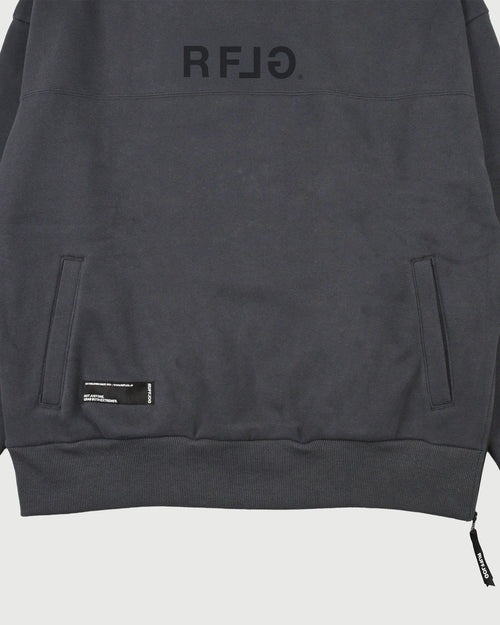 RFLG SIDE ZIP MOCK NECK SWEAT