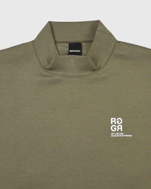 RFLG SQUARE LOGO L/S MOCK NECK