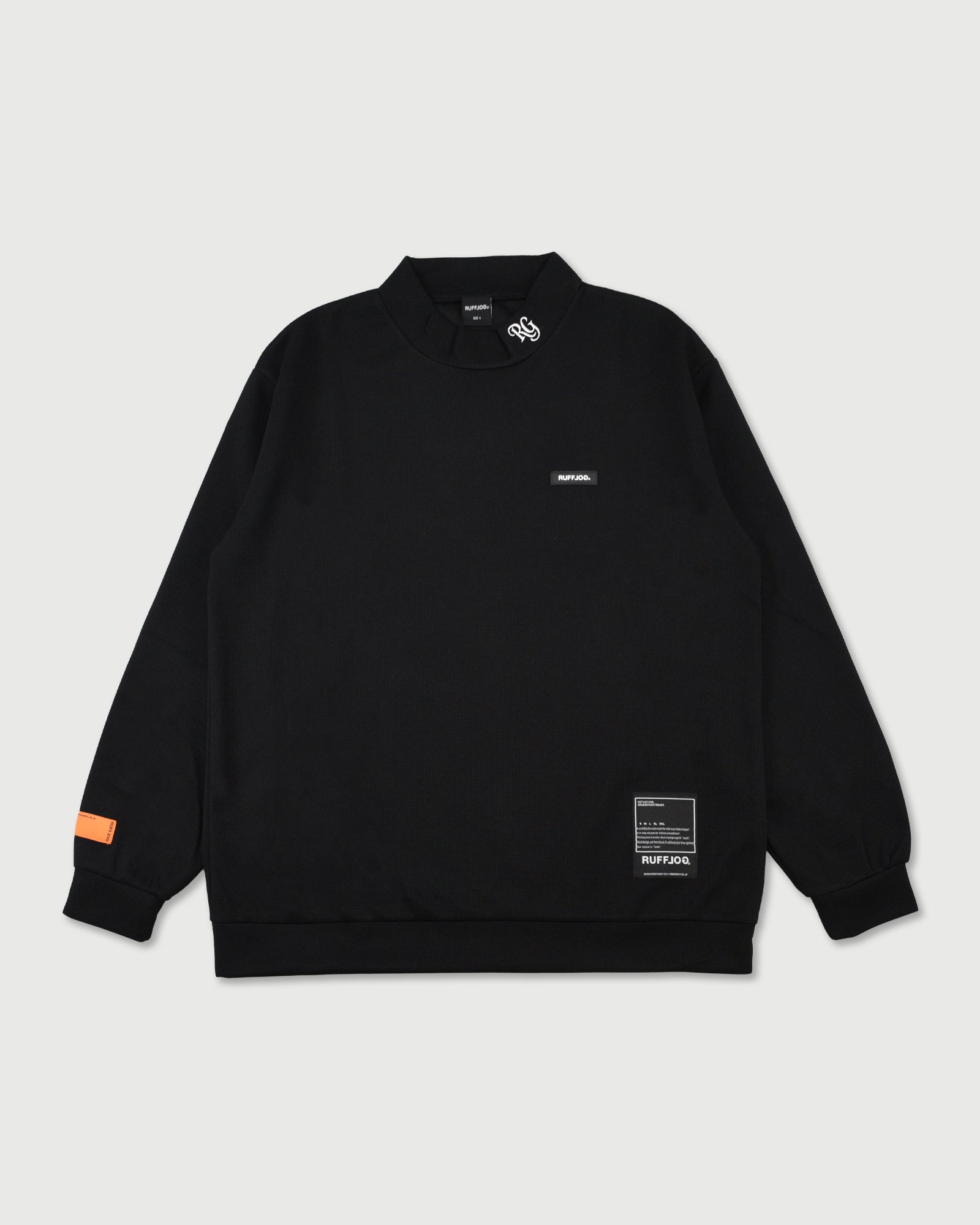 ラフロッグ RUFFLOG WM MOCK NECK BLACK RUFFLOG（ラフロッグ）の