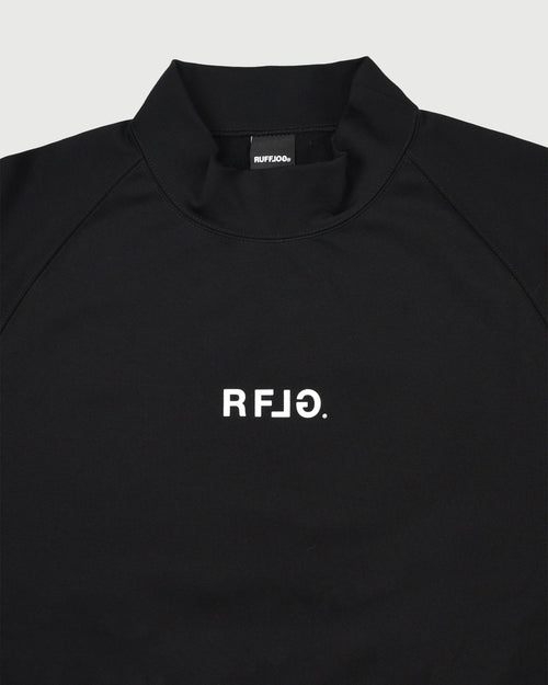 RFLG LOGO RAGLAN L/S MOCK NECK