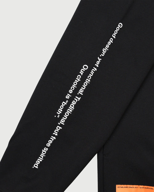 RFLG LOGO RAGLAN L/S MOCK NECK