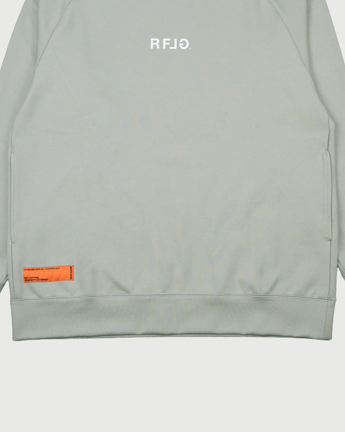 RFLG LOGO RAGLAN L/S MOCK NECK