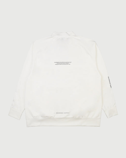 RFLG LOGO RAGLAN L/S MOCK NECK