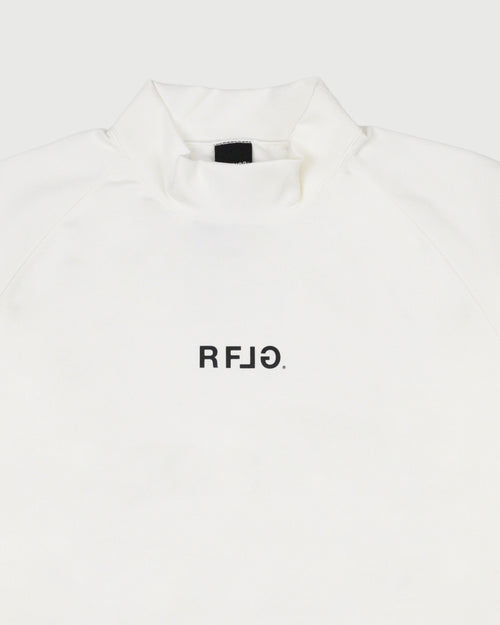 RFLG LOGO RAGLAN L/S MOCK NECK