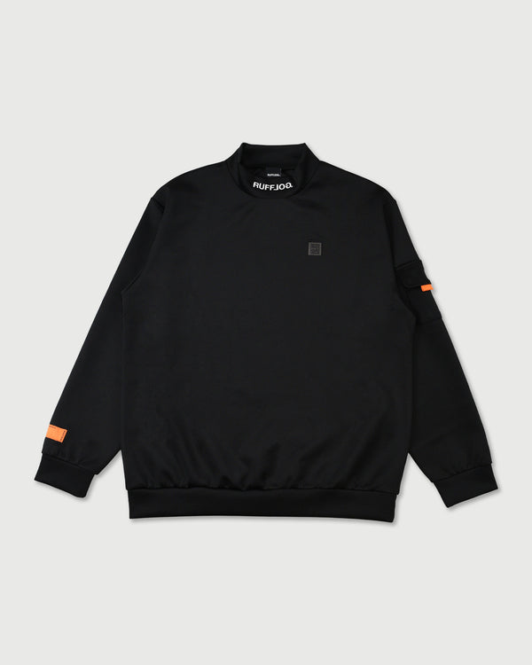 BACK FRAME LOGO L/S MOCKNECK