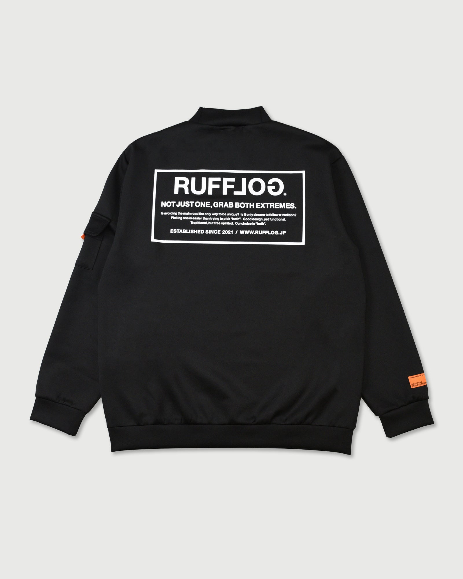 RUFFLOG ラフロッグ　ホワイト　シャツ XLサイズ RUFFLOG ラフロッグ ハイネック ゴルフシャツ XL ホワイト 楽天