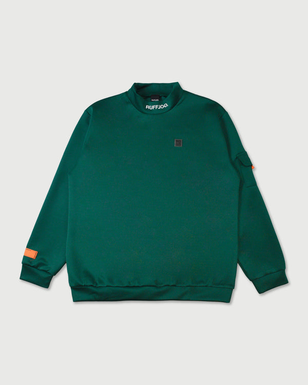 WM BACK FRAME LOGO L/S MOCKNECK