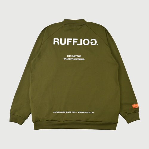 BACK LOGO SIDE POCKET RAGLAN L/S MOCKNECK