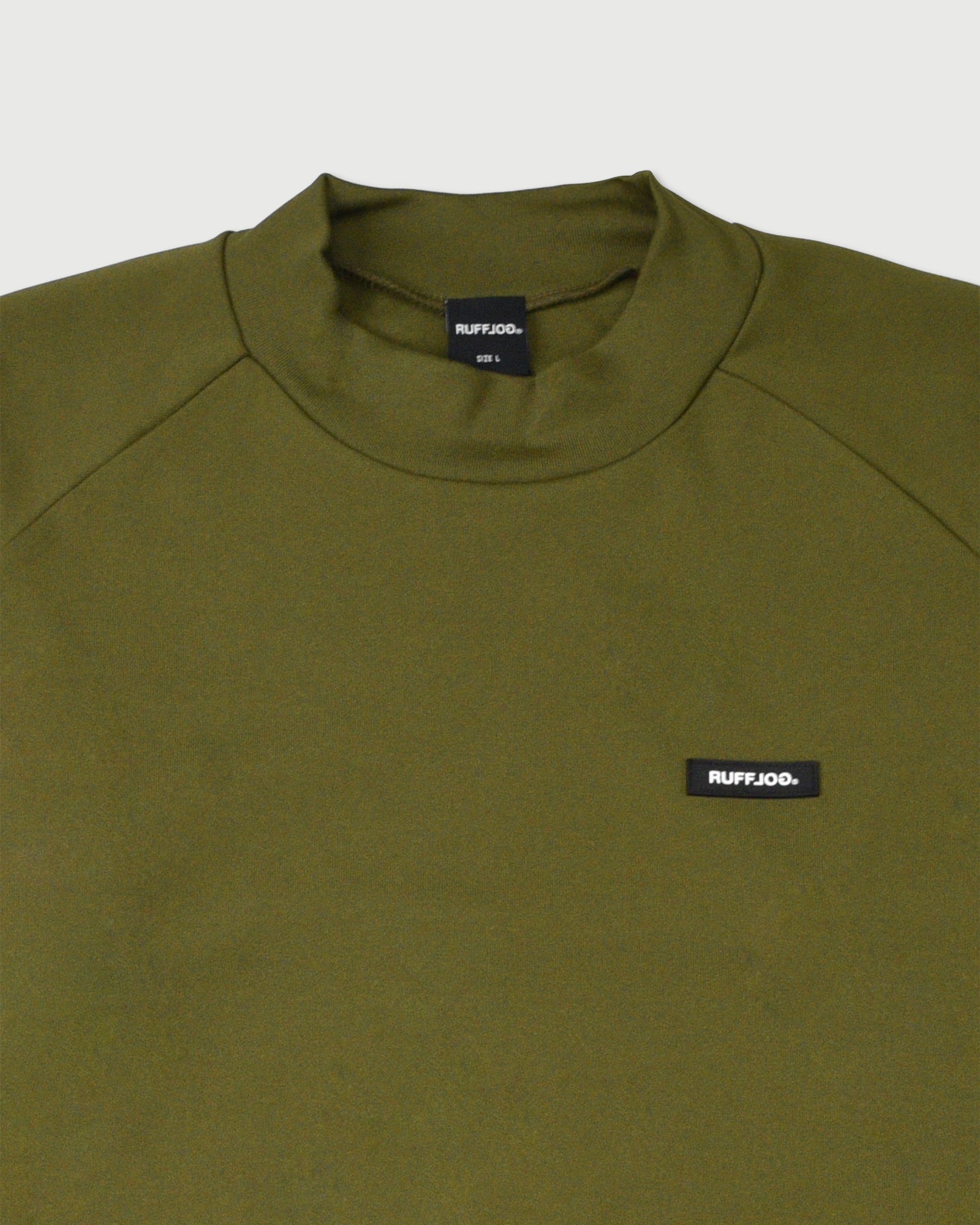 WM BACK LOGO SIDE POCKET RAGLAN L/S MOCKNECK – RUFFLOG