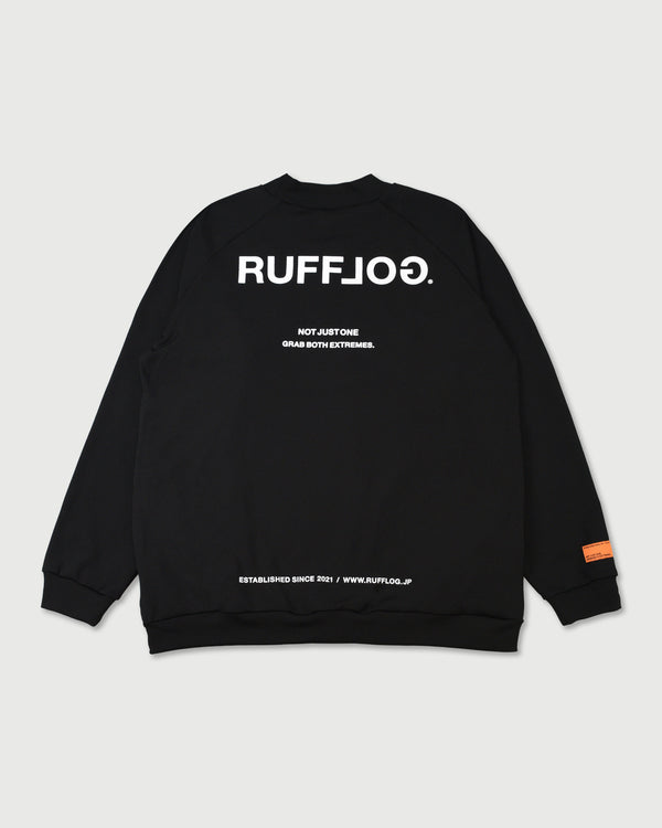 BACK LOGO SIDE POCKET RAGLAN L/S MOCKNECK