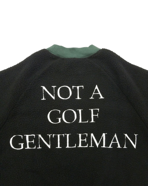 #BI COLOR MOCK NECK PULLOVER BLACK