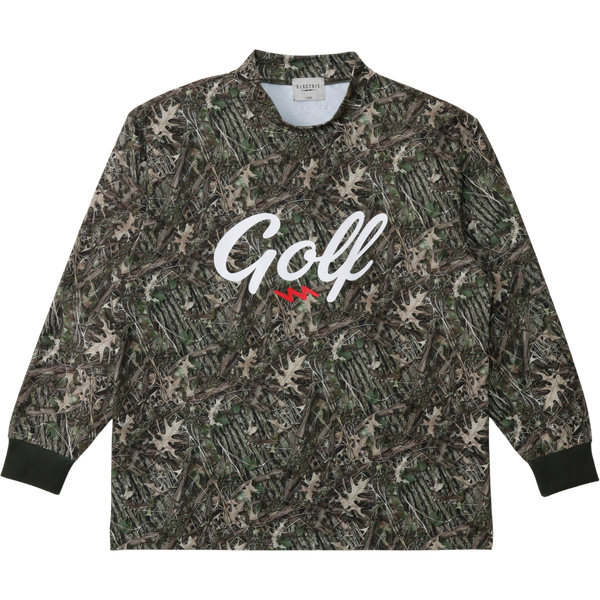 GOLF LOGO DRY MOCK NECK L/S TEE｜若年層向けゴルフアパレル セレクト