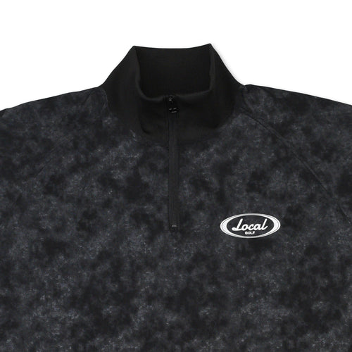 HALF ZIP TIE-DYE PULLOVER