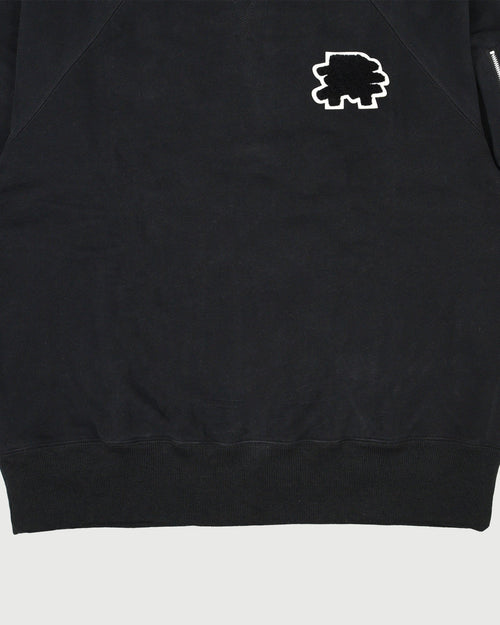 HEAVY WEIGHT FILL-IN LOGO APP,CREW NECK
