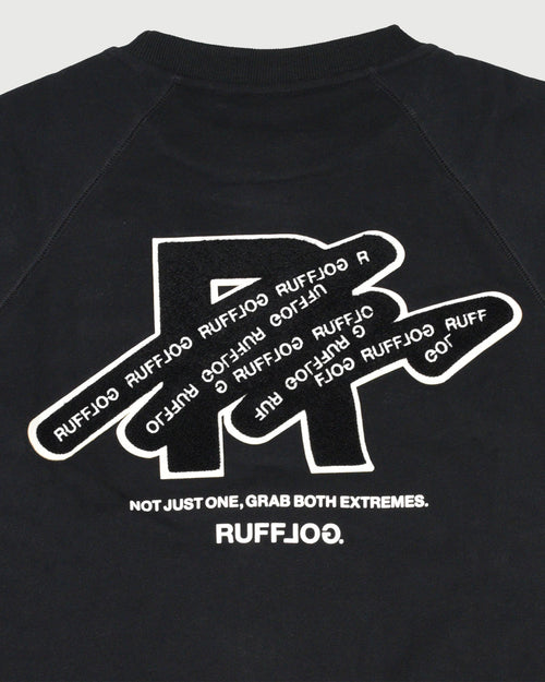 HEAVY WEIGHT FILL-IN LOGO APP,CREW NECK