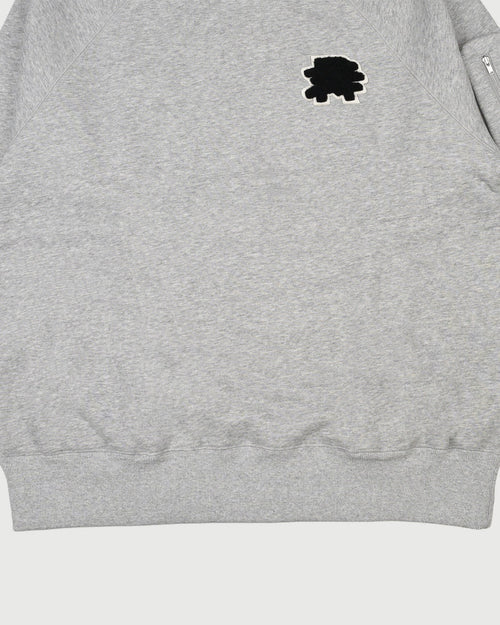 HEAVY WEIGHT FILL-IN LOGO APP,CREW NECK