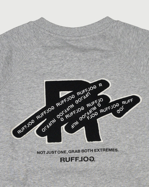 HEAVY WEIGHT FILL-IN LOGO APP,CREW NECK