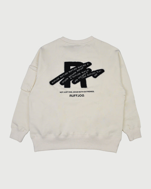 HEAVY WEIGHT FILL-IN LOGO APP,CREW NECK