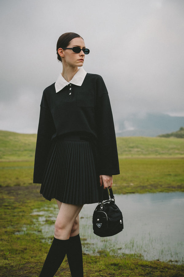 Layered sweatshirt
