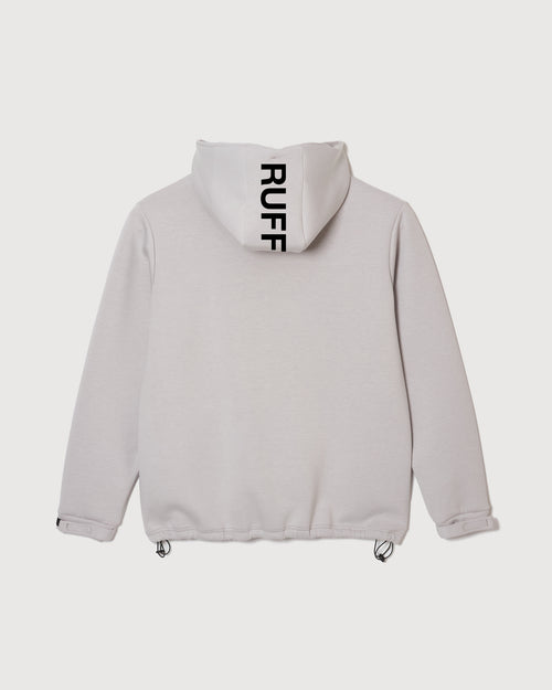 ZIP HOODIE JACKET BEIGE