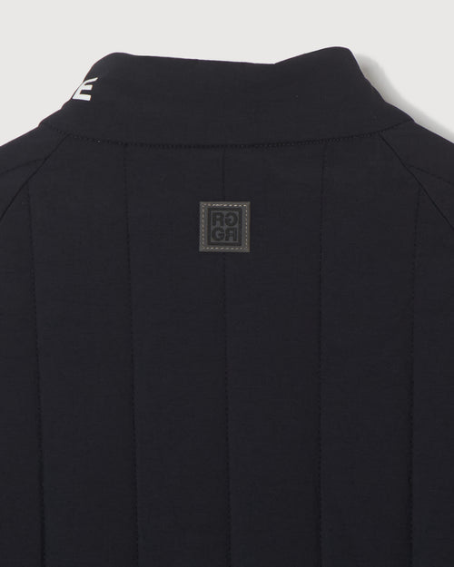 STRAIGHT QUILT PUFFER JACKET BLACK