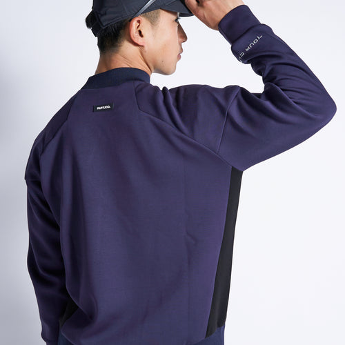 TC RAGLAN SLEEVES MOCK NECK SHIRTS NAVY