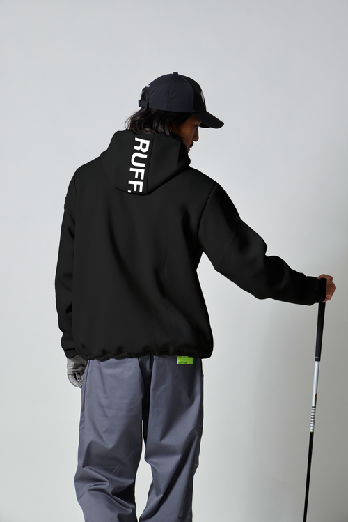 ZIP HOODIE JACKET BLACK