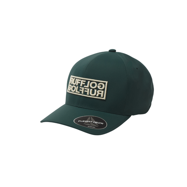 RUFFLOG ラフロッグ レインキャップ FLEXFIT ブラック 美品 le coq sportif golf レインキャップ -デサントストア-DESCENTE STORE-