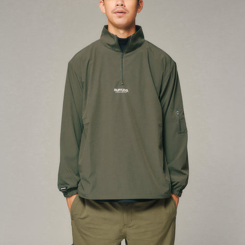 HALF ZIP PISTE KHAKI