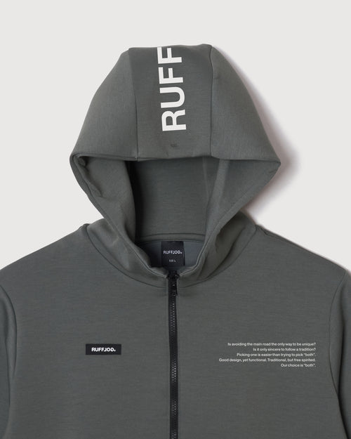 ZIP HOODIE JACKET KHAKI