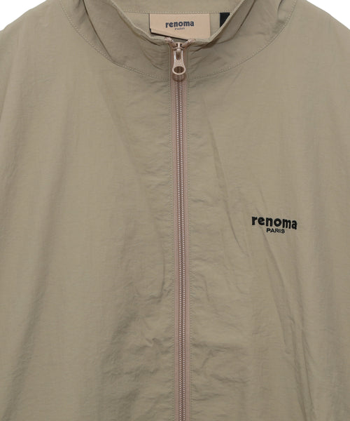 BIG LOGO NYLON JACKET BEIGE