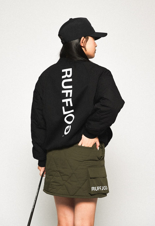 STRAIGHT QUILT PUFFER SKIRT KHAKI
