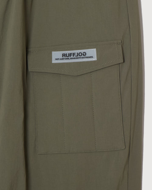 STRAIGHT QUILT PUFFER PANTS KHAKI
