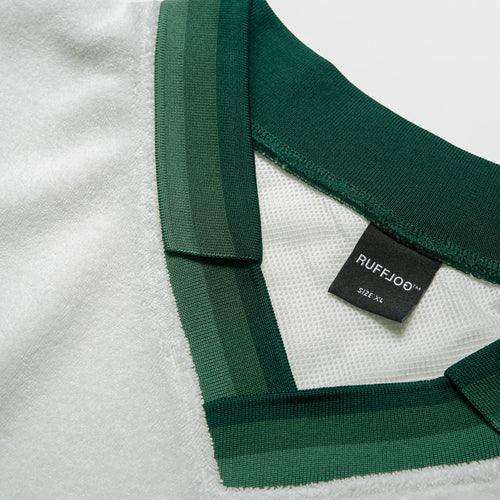 Tri-Collar Pile Mesh Polo Off White