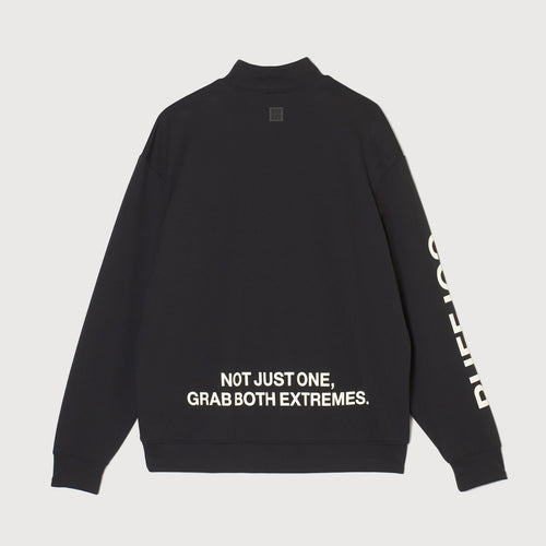 COMFORT STRETCH L/S MOCK TEE BLACK