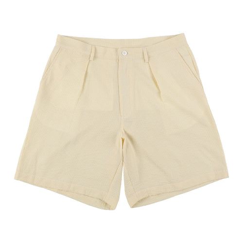 PLEATS SHORTS BEIGE