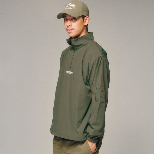 HALF ZIP PISTE KHAKI