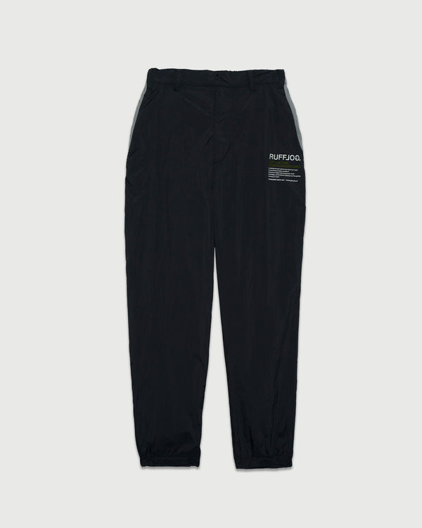 RACING LOGO WIDE TRAINING PANTS BLACK