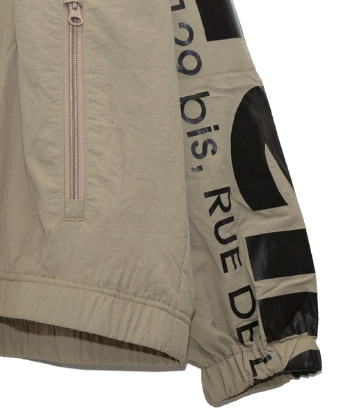 BIG LOGO NYLON JACKET BEIGE