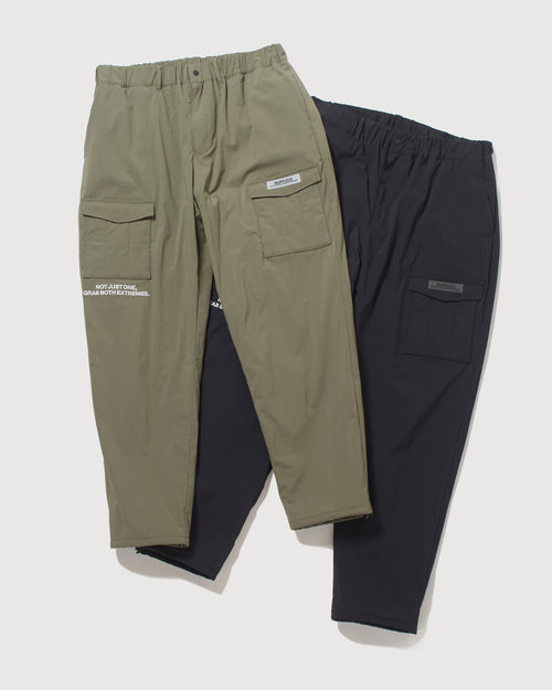 STRAIGHT QUILT PUFFER PANTS KHAKI