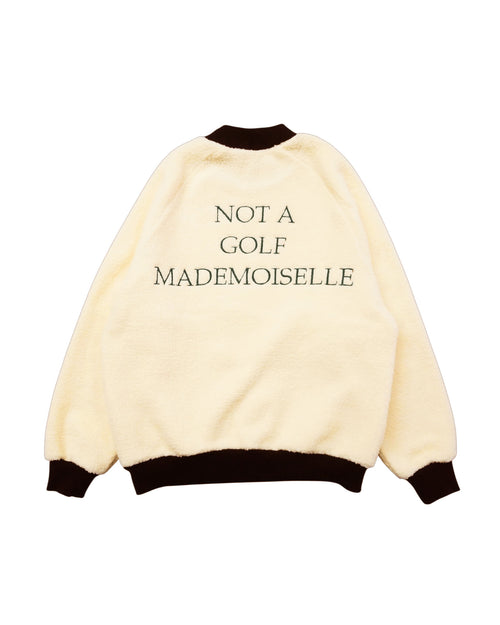 [WOMEN] #BI COLOR MOCK NECK PULLOVER OFF WHITE